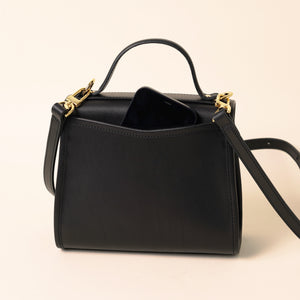 “TESS“ 2Way Shoulder Bag -Black-